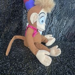 Disney Store Aladdin Abu Plush Bean Bag Toy Retired Monkey With