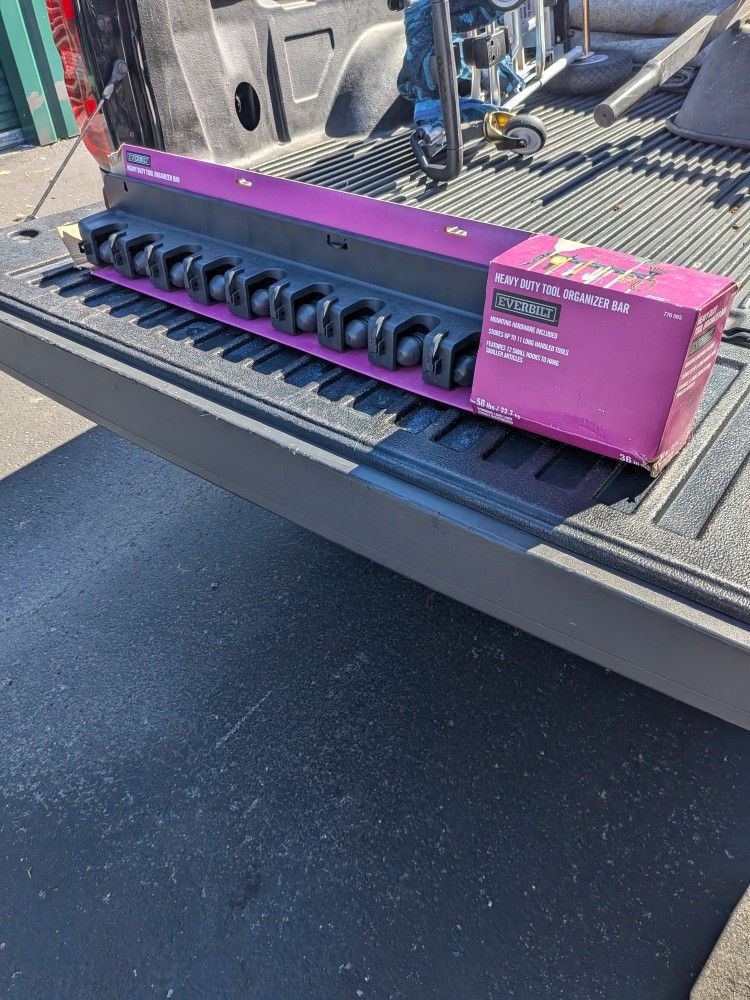 Heavy Duty Tool Organizer Bar – by Everbilt (New / Excellent)