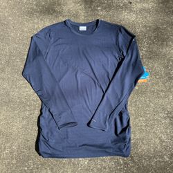 Columbia brand new with tags Active Fit blue long sleeve top XL #activewear #fitness