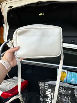 Portland Leather Crossbody Bag White