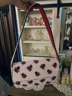 Ladybug beaded bag