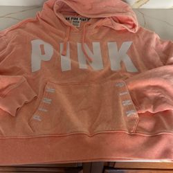 Pink Hooded Hoodie Small