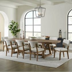 Dining Table and 8 Chairs