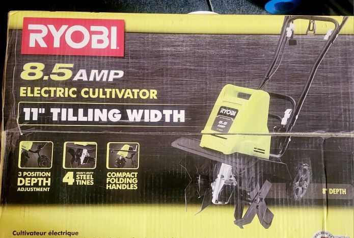 ryobi 11" 8.5 amp electric cultivator