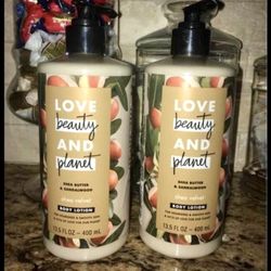 Set of 2 love beauty & planet Shea butter &sandalwd LOTION•13.5oz•$10