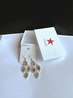 Style & Co Silver chandelier drop earrings