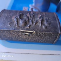 Vintage Silver Braclet And Box