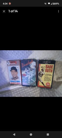 Baseball VHS Video Tapes Bloopers Babe Ruth Mickey Mantle
