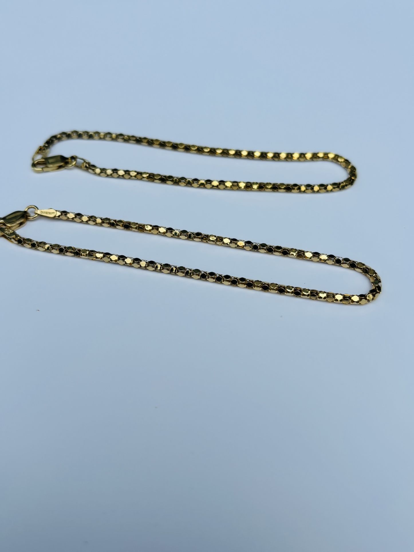 925 Silver Vermeil Bracelets (Pair) – Italian Vintage – Danecraft – 7”
