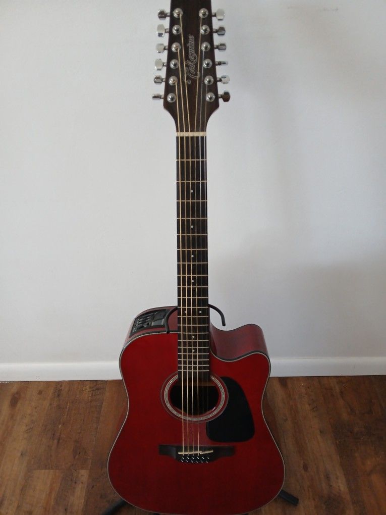 Takamine Guitar 12 String Burgundy
