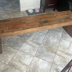 Wooden bench
