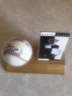 Garth Brooks Autograph Baseball Rare