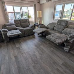 New Corduroy Recliner Couch, Loveseat and Chair! Includes Free Delivery 🚚! Free Assembly!