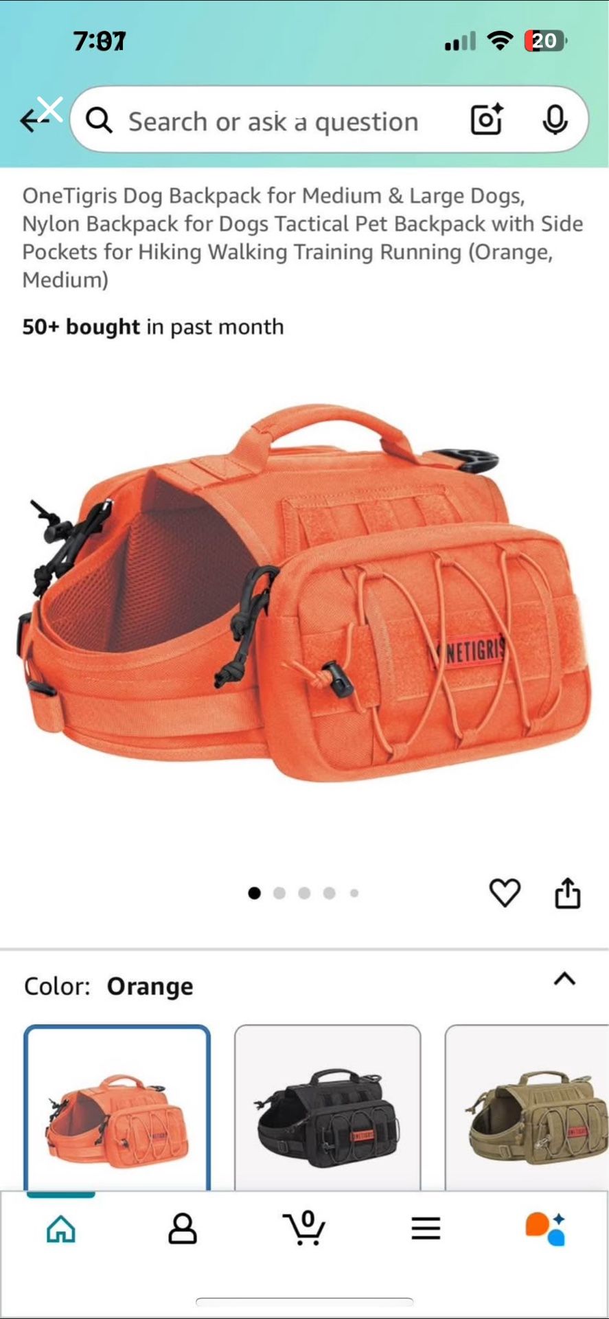 Dog Back Pack