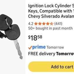 Ignition Lock Cylinder Switch with Keys (53G)