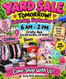 4476 Cristy ave  San Bernardino ca 92407  Till 2pm