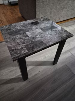 End Tables w| Marble Tile Top