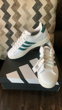 #adidas #shoes #size 9 #grand court #green/white #mens #sportswear
