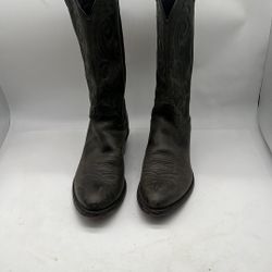 JUSTIN boots MADE USA 2229 BLACK COWBOY BOOTS 9 D