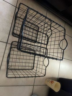 3 baskets  metal