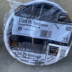 ROMEX 8/3 copper wire-125ft-black