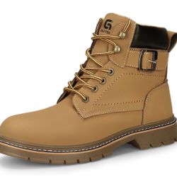 Waterproof Steel Toe Work Boots for Men Safety Non Slip Boot Men’s size 7