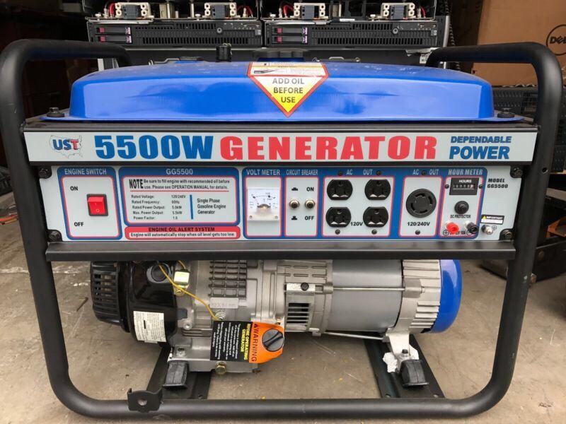 UST 5500 watt electric start generator