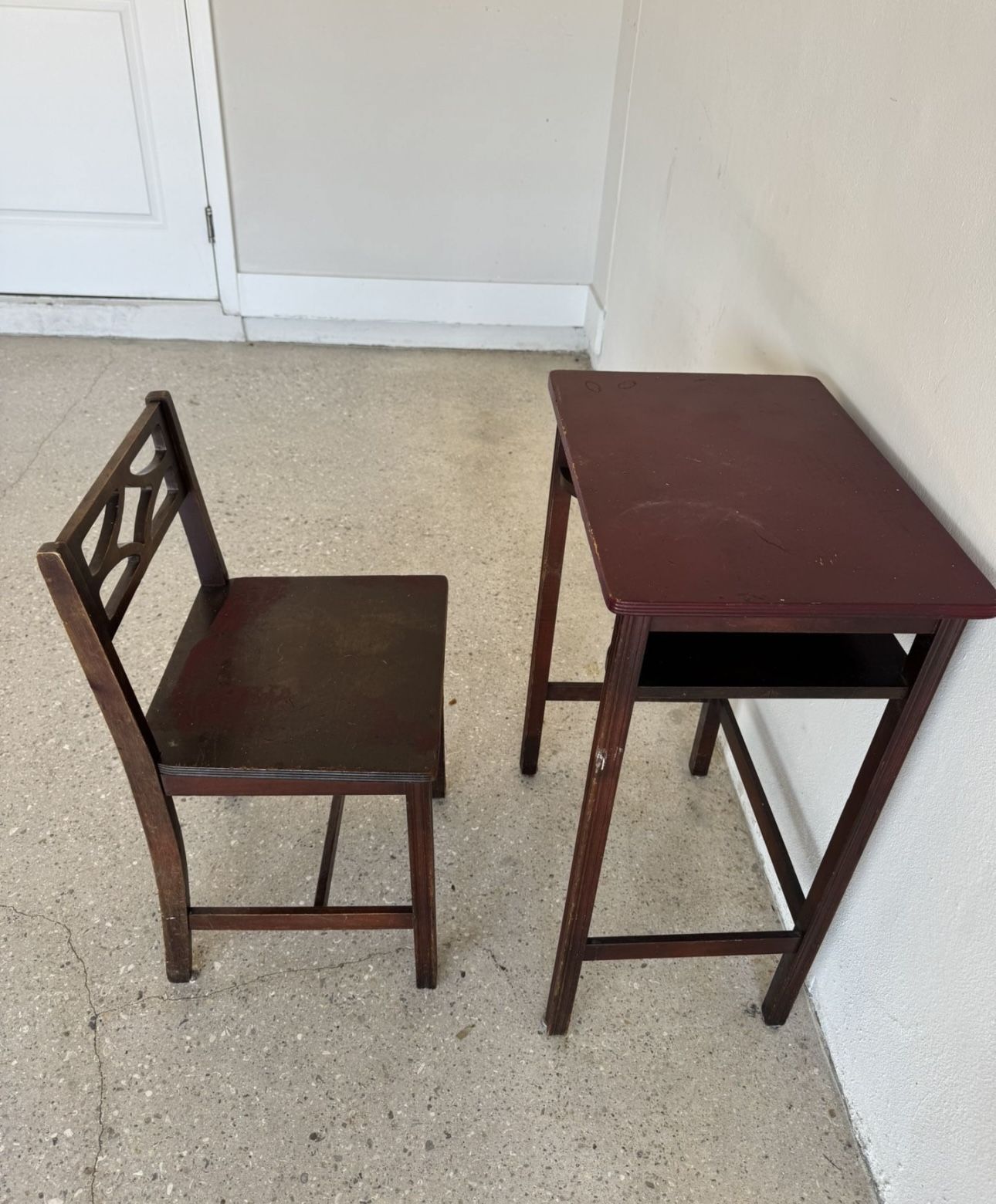 Antique Desk And Chair
