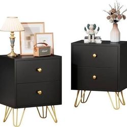 Black And Gold Night Stands