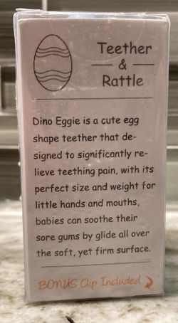 Dino sales eggie teether