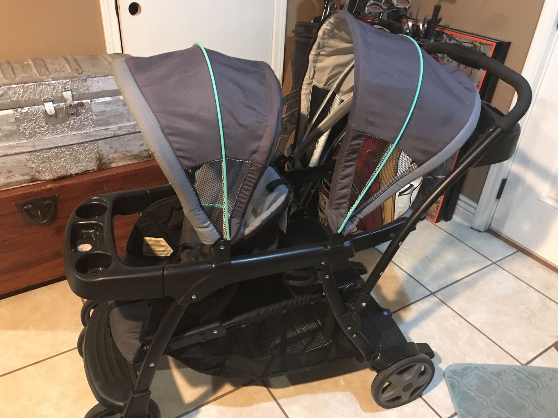 Double stroller by Graco