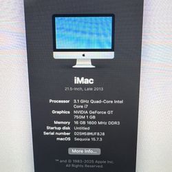 2013 i7 iMac