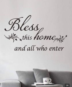 Slogan black wall decoration stickers