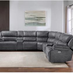 6 Piece Recliner Sectional