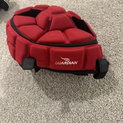 Red Guardian Cap Football Helmet