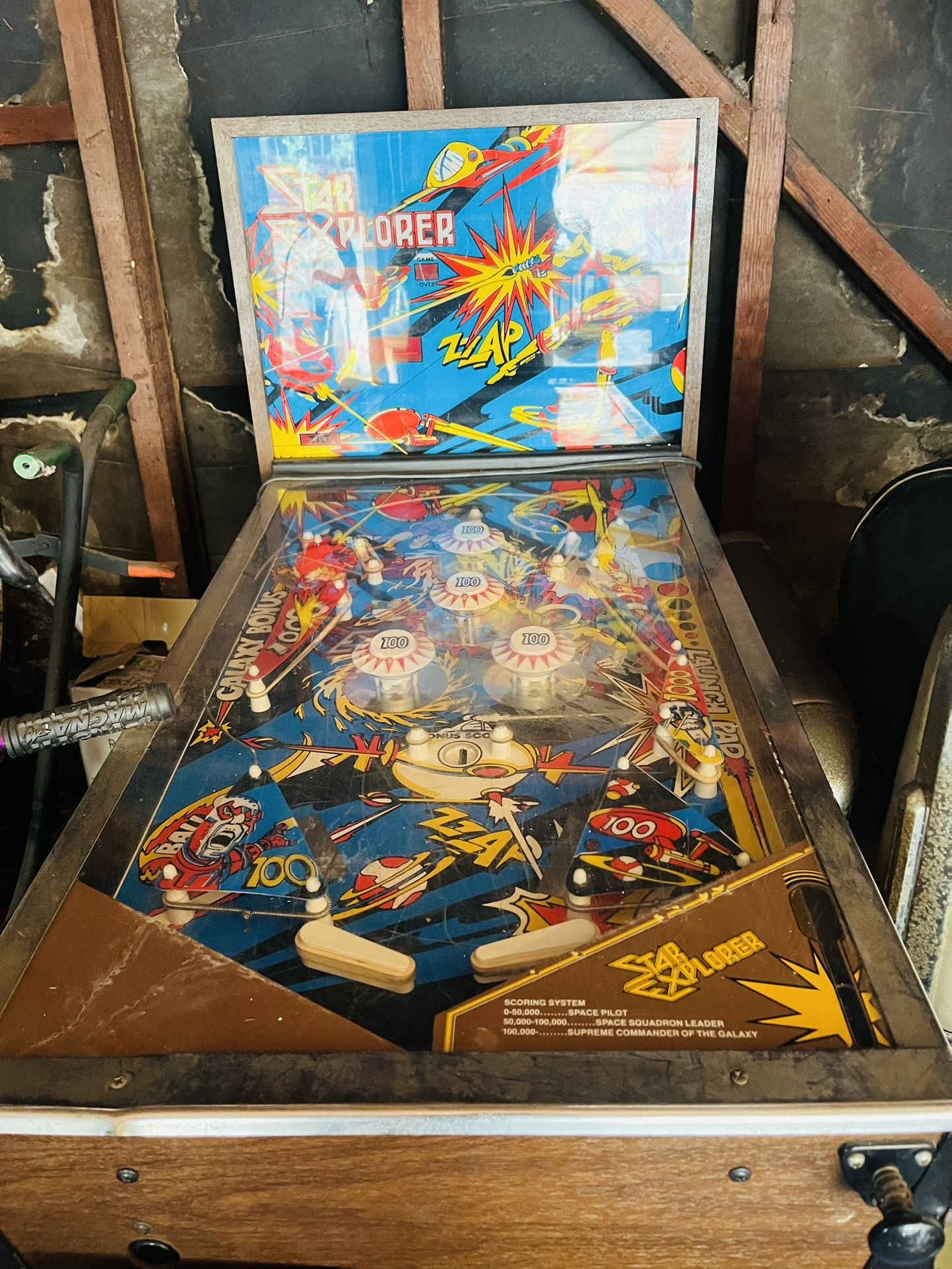 RARE star explorer pinball machine By Sentinel 1977