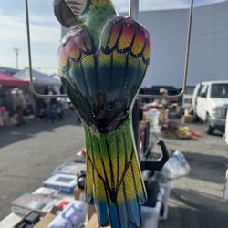 Large Plaster Parrot With Sand