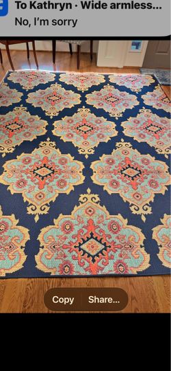 Bohemian  indoor /outdoor 8 x 10 rug
