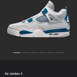 AIR JORDAN 4 RETRO- INDUSTRIAL BLUE