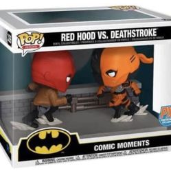 RED HOOD VS DEATHSTROKE FUNKO MOMENTS!