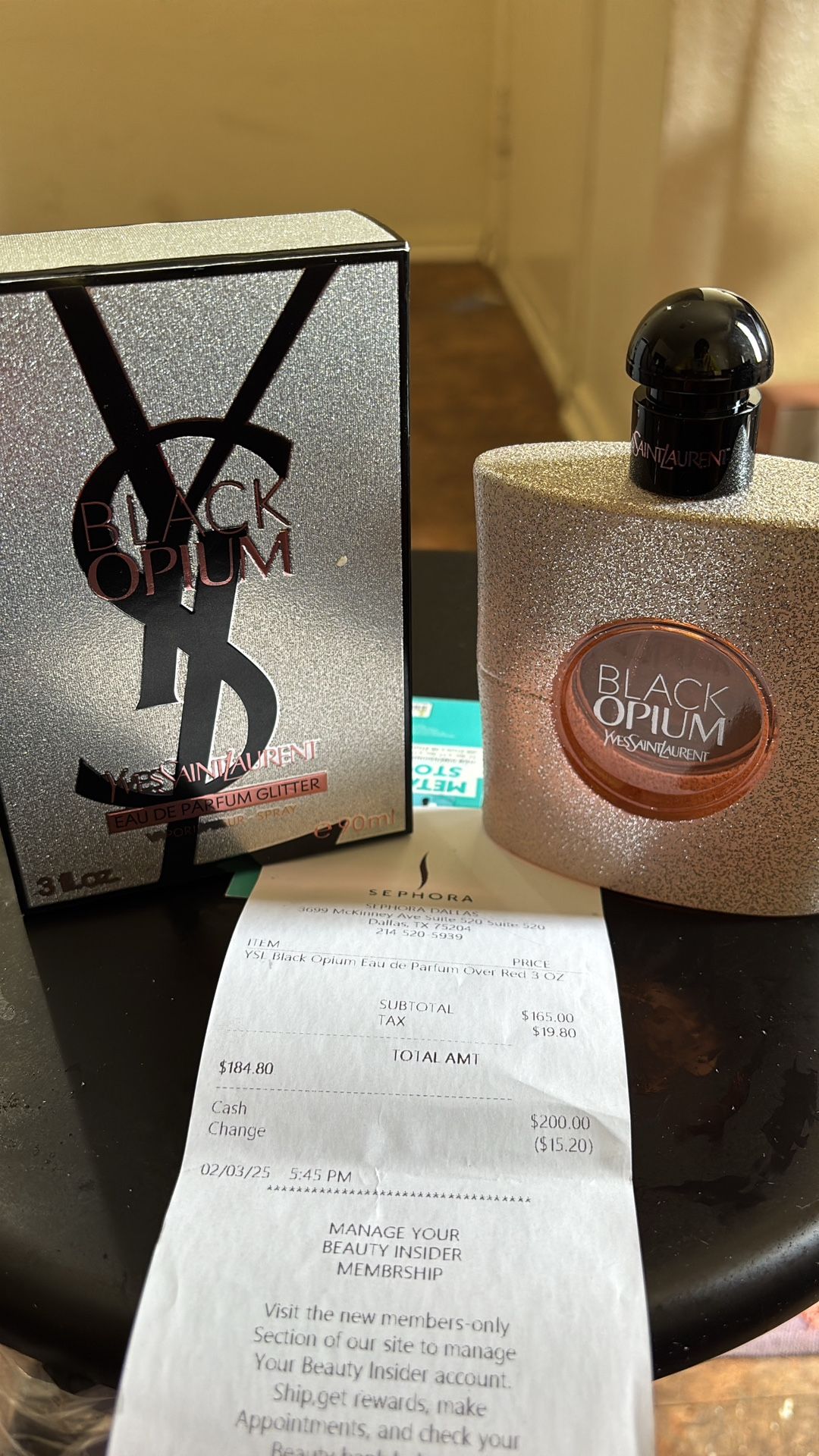 NEW 2025 YSL Black Opium GLITTER