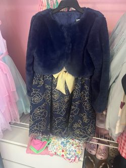 Blue and gold dress size 5