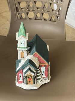 Ceramic Christmas Village House