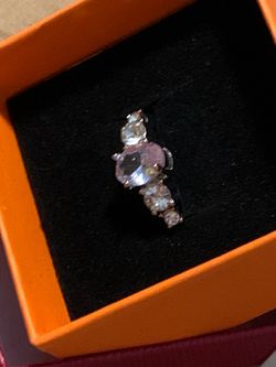 GRA VERIFIED 925 Sterling Silver ring with Moissanite Stone