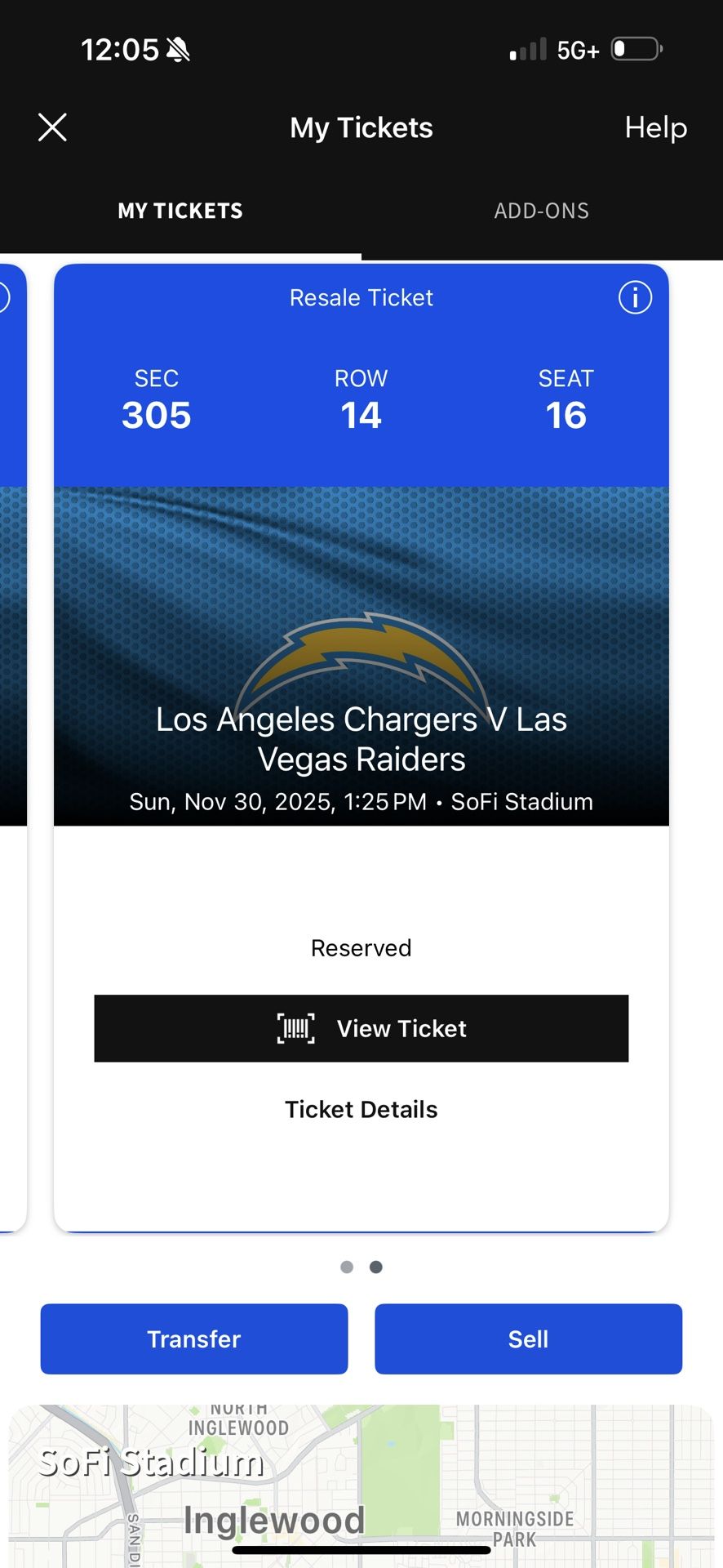 Chargers/ Raiders Game