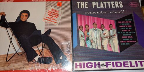 Soul Lot | Johnny Mathis• The Platters • 2 Piece Vinyl Record Lot