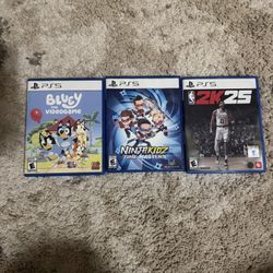 PS5 Games - Bluey - NBA2K - Ninja Kidz