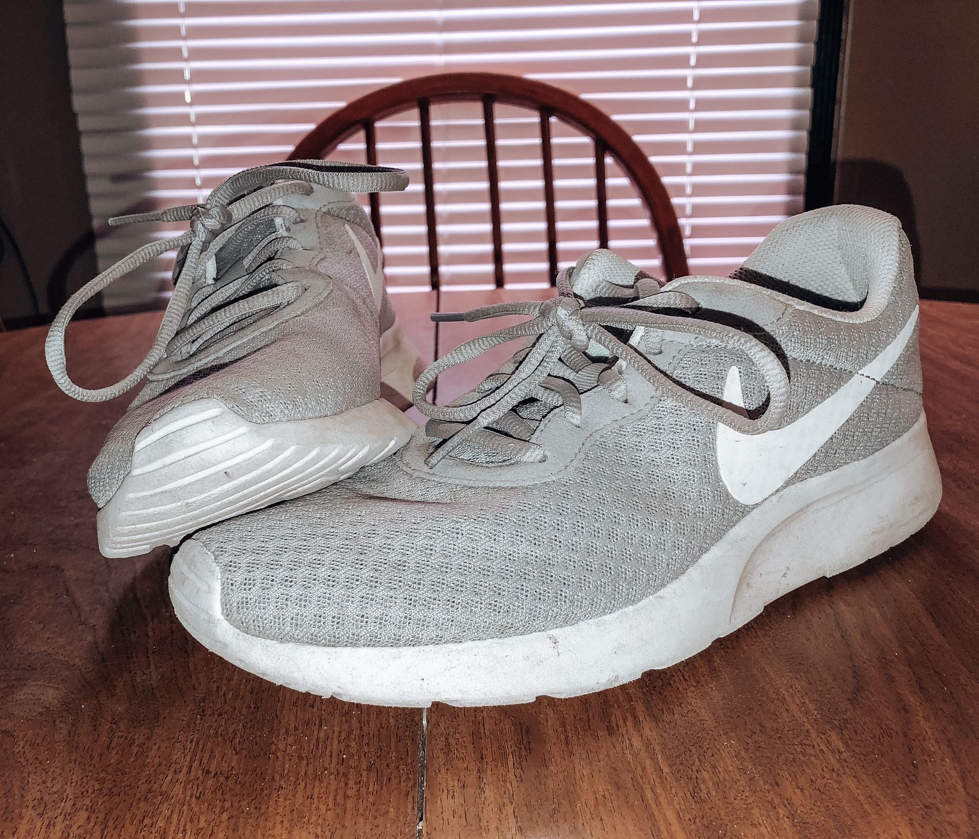 Gray Nike Tennis Shoes