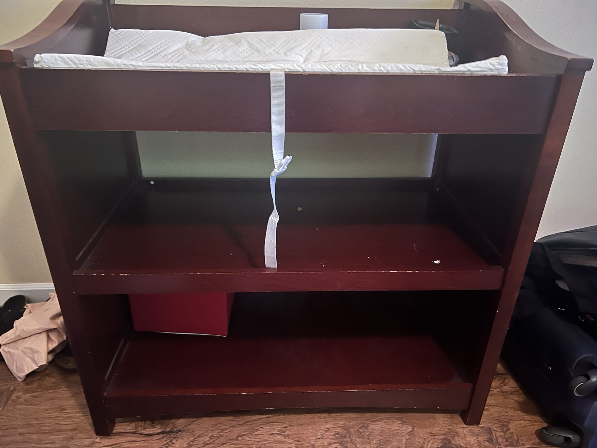 Solid Wood Changing Table And Storage
