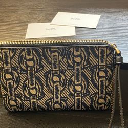Coach Chain Link Corner zip Wristlet Wallet